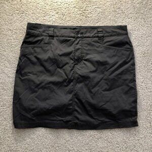 Eddie Bauer Skort Womens Size 12 Gray Hiking Outdoors Pockets
